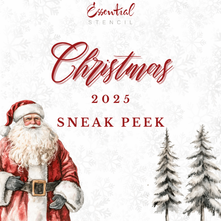 Christmas 2025 Sneak Peek from Essential Stencil
