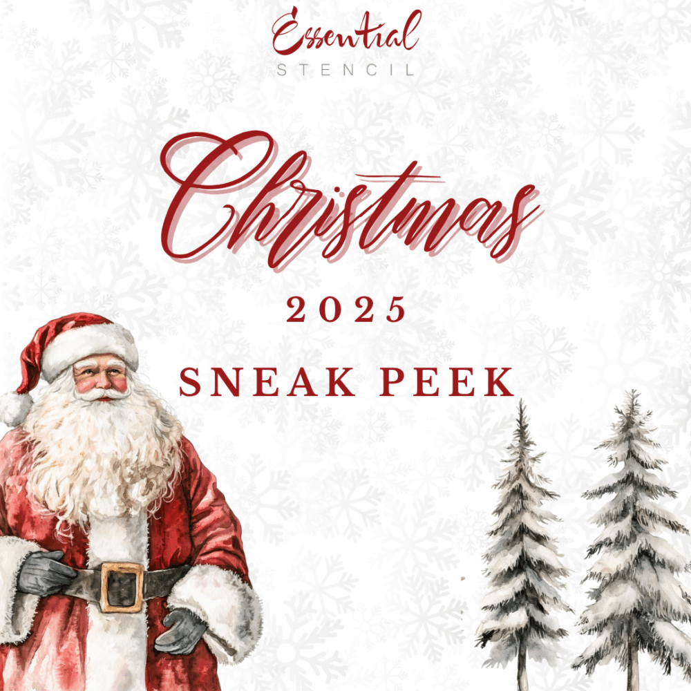 Christmas 2025 Sneak Peek from Essential Stencil