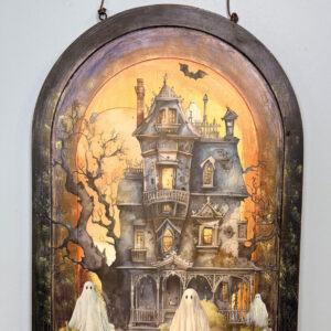 Haunted House Arch Decor/Flower Ghosts (Double-Sided Sign)