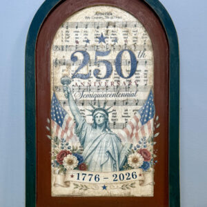Lady Liberty Patriotic Arch (Double-Sided Sign)